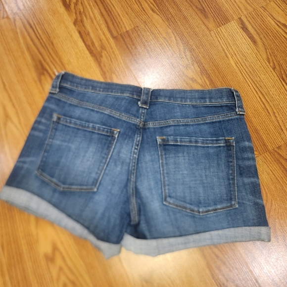 J Crew Jean Shorts Womens 29, US 8 Blue Rolled Hem Stretch Denim - Picture 7 of 9